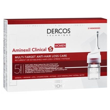 Vichy Dercos Aminexil Clinical 5 Multipurpose Antihair Loss Treatment For Women 21 X 6 Ml