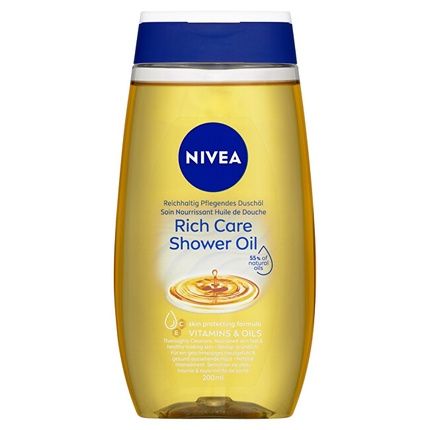 Nivea Natural Oil Shower Oil For Dry Skin 200 Ml