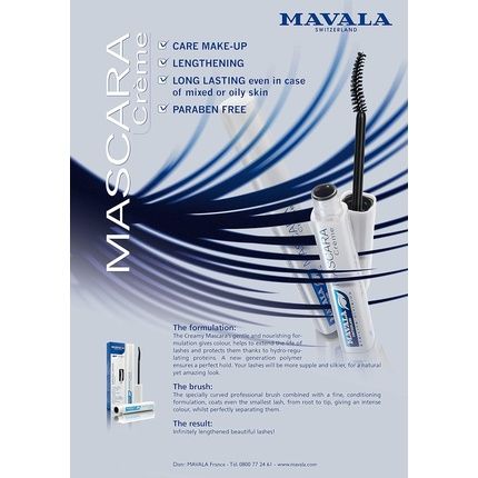 Mavala Treatment Dark Green Vert Creamy Mascara Pearl Green 10Ml