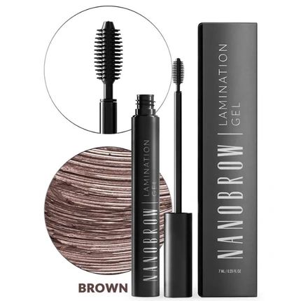 Nanobrow Lamination Gel - Brow Gel For Precisely Styled And Filled Brows In Brown