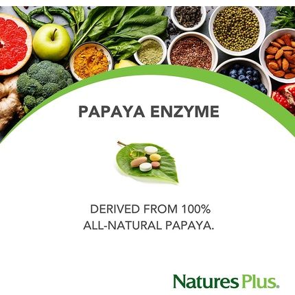 Naturesplus Papaya Enzyme All Natural Digestive Aid Supplement 180 Chewable Tablets 6Mg