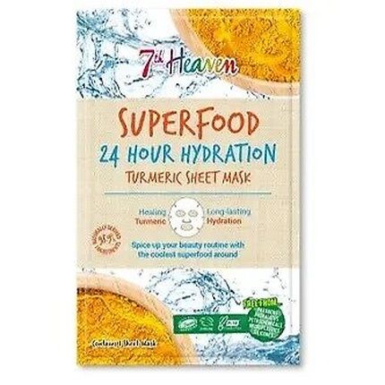 7Th Heaven Superfood Turmeric Sheet Mask For 24 Hour Hydration