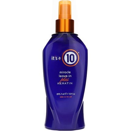 It'S A 10 Miracle Leave-In Conditioner Plus Keratin With Earplugs 4Cm Black