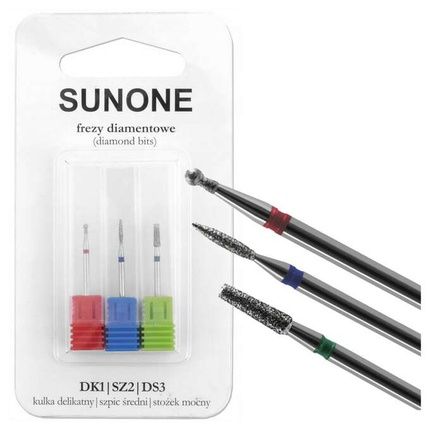 Sunone Diamond Nail Cutter Set 3 Pieces