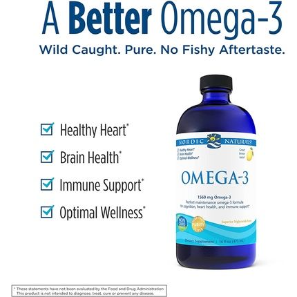 Nordic Naturals Omega-3 Lemon Liquid 1560Mg