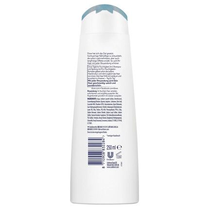 Dove Nutritive Solutions 2In1 Shampoo And Conditioner For Normal To Dry Hair Daily Moisture 250Ml - Image 3
