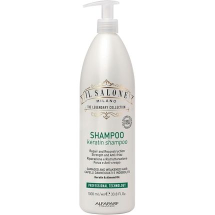 Il Salone Milano Keratin Shampoo 1000Ml For Damaged And Weakened Hair