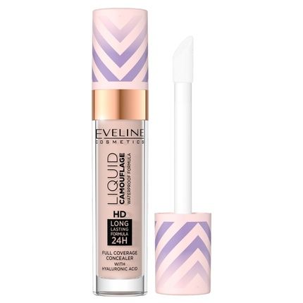 Eveline Liquid Camouflage Hd Waterproof Concealer With Hyaluronic Acid 03 Soft Natural 7.5Ml