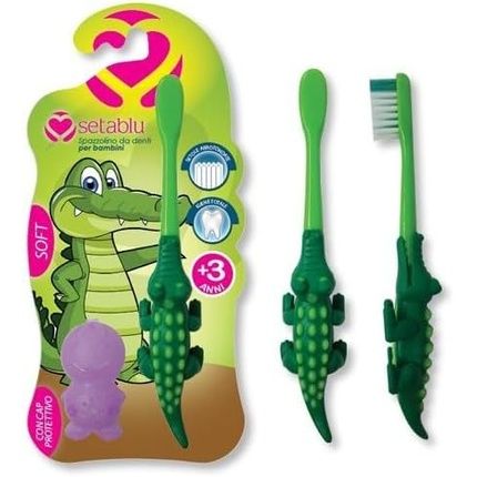 Setablu Soft Crocodile Toothbrush With Hood