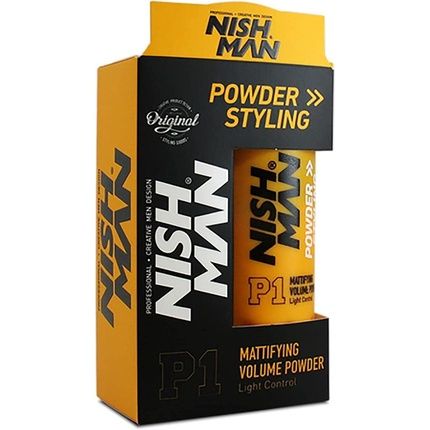 Nishman Hair Volume Powder 20G Light Control Natural Matte Look Hair Styling Powder Men Texturising Volumising Hair Powder