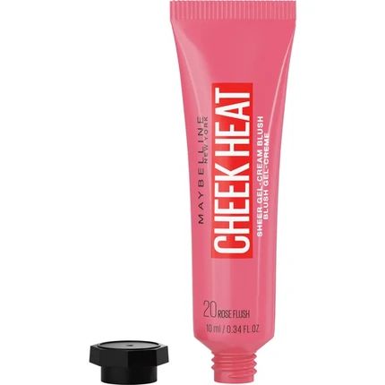 Maybelline Cheek Heat Gelcream Blush 20 Rose Flash 10Ml And 8Ml Options Available