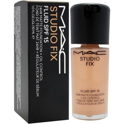 Mac Studio Fix Fluid Spf 15 24Hr Matte Foundation Plus Oil Control Nw22 For Women 1 Oz - Image 3