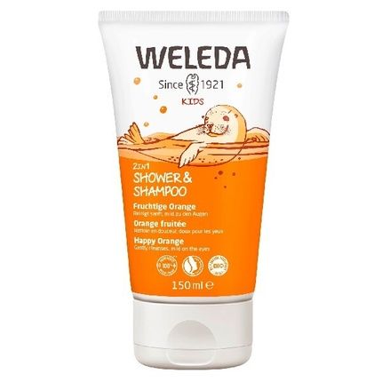 Weleda Kids 2 In 1 Shower Gelshampoo Happy Orange 150 Ml