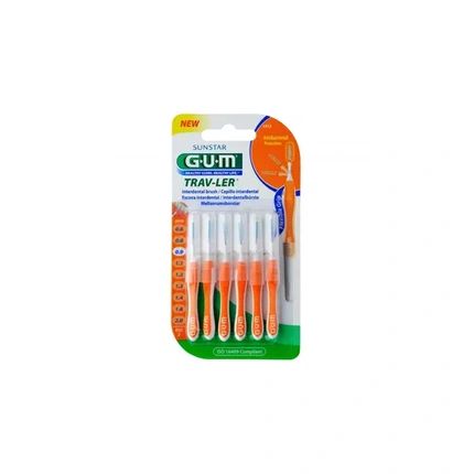 Sunstar Gum Gum Travler Interdental Brush 09 Mm Pack Of 6