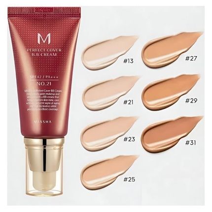 Missha Perfect Cover Bb Cream 20Ml Shade #13 Light Beige - Image 3