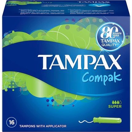 Tampax Compak Super Tampons With Applicator 16 Pieces - Image 3