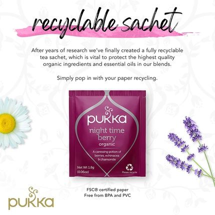 Pukka Herbs Organic Night Time Berry Tea With Chamomile, Lavender And Echinacea - Image 3