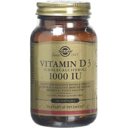 Solgar Vitamin D3 25Mcg (1000Iu) 100 Softgels