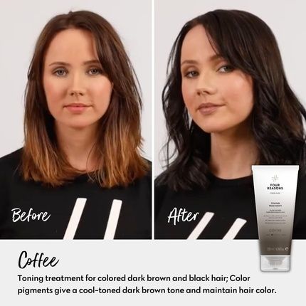 Four Reasons Color Mask Coffee Toning Treatment Color Depositing Conditioner 6.76 Fl Oz