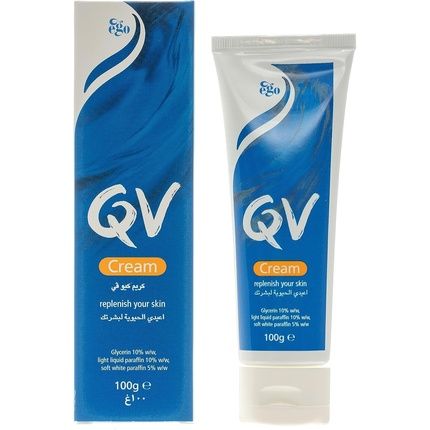 Qv Cream With 10% Glycerin 100G Rich Protective Moisturizer For Sensitive Dry Skin Fragrance Free Noncomedogenic Body Cream Hydrating Skin Care For Eczema Psoriasis Dermatitis Tube 100G