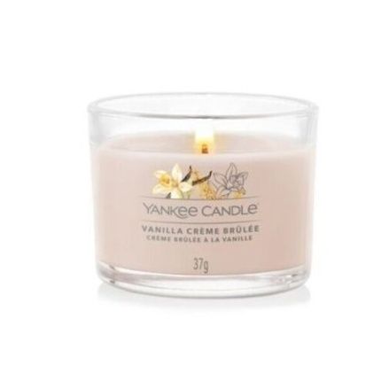 Yankee Candle Vanilla Creme Brulee Glass Votive 37G - Image 3