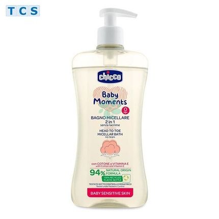 Chicco Baby Moments Micellar Bath 2-In-1 Without Tears 500Ml