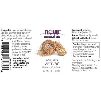 Essential Oil Vetiver Oil 10Ml