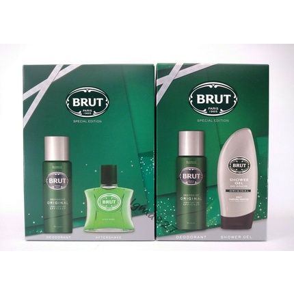 Brut Men Original Special Edition Deodorant Aftershave Shower Gel Gift Set
