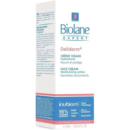 Biolane Expert Deliderm Moisturising Face Cream 50Ml