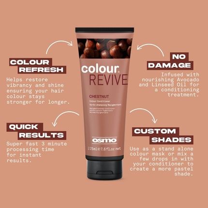 Osmo Color Revive Chestnut Rich Copper Brown Conditioning Toning Mask Vegan