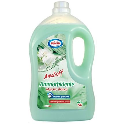 Amacasa Fabric Softener 4000 Ml 54 Mis Muschio Bianco