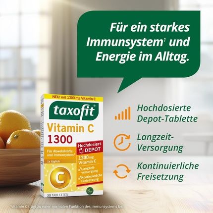 Taxofit Vitamin C 1300 For Defenses And Immune System Support