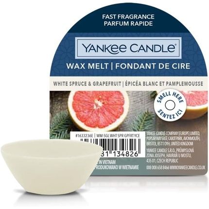 Yankee Candle White Spruce & Grapefruit Wax Melt