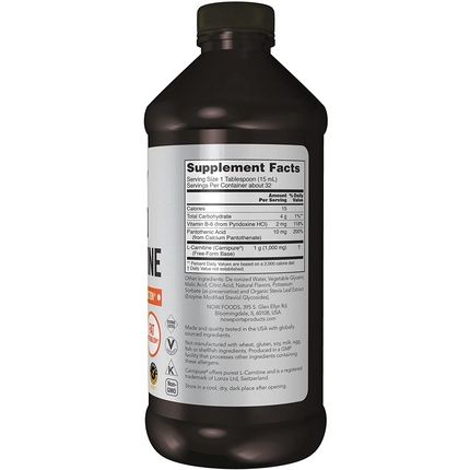 Now Nf L-Carnitine Liquid Tropical 473Ml