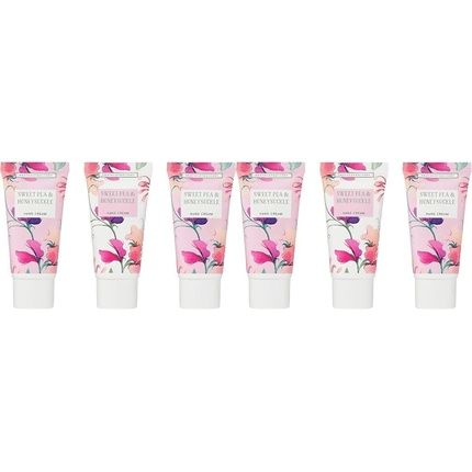 Heathcote & Ivory Sweet Pea & Honeysuckle Hand Cream Gift Set Shea Butter & Essential Oils Cruelty Free & Vegan Friendly Travel Friendly Sizes 3 X 30Ml