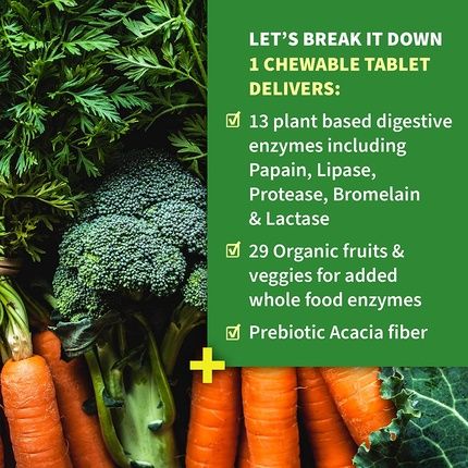 Garden Of Life Dr Formulated Digestive Enzymes With Papain, Bromelain, Lipase Organic Digest+ 90 Chewables - Image 3