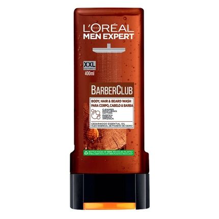 L'Oral Paris Men Expert Barber Club Body Hair & Beard Shower Gel 400Ml