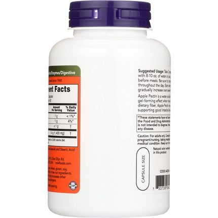 Now Nf Apple Pectin 700Mg 120 Capsules