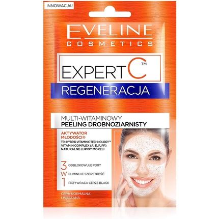 Eveline Expert C Regeneration Multivitamin Face Scrub Fine-Grained 3In1