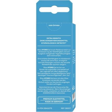 Ritex Hydro Gel Sensitive Water-Based Lubricant 50Ml