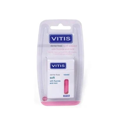 Vitis Dental Floss Soft Waxed With Fluoride And Mint