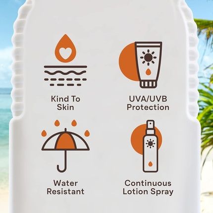 Malibu Water Resistant Sunscreen Lotion Spray Enriched With Vitamins Spf 10 175Ml - Image 3