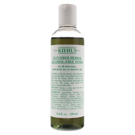 Kiehl'S Cucumber Herbal Alcoholfree Toner 250Ml Unisex For Dry Or Sensitive Skin