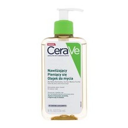 Cerave Hydrating Foaming Oil Cleanser 473Ml Moisturizing Facial Cleanser