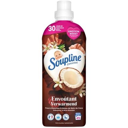 Soupline Fabric Softener Warming Coconut & White Flowers 950Ml