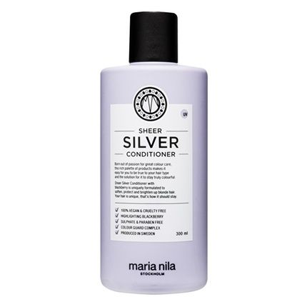 Maria Nila Sheer Silver Conditioner 300Ml Moisturizing Conditioner Neutralizing Yellow Hair Tones - Image 3