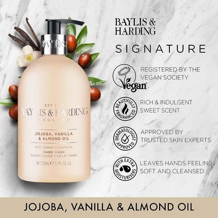 Baylis & Harding Jojoba Vanilla Almond Oil Hand Wash 500Ml - Image 3