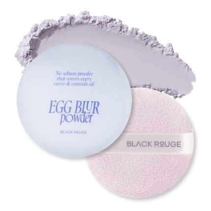Black Rouge Egg Blur Powder Ep03 Milk Lilac Loose Face Powder Korean Makeup