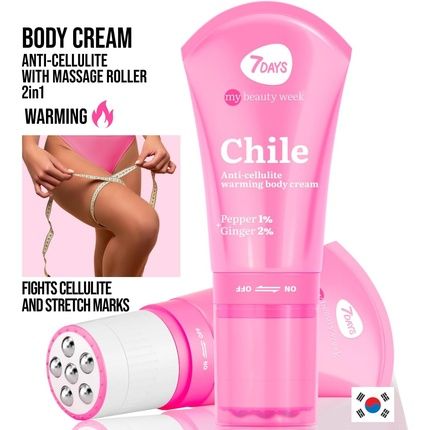 7Days Strong Anti-Cellulite Cream Warming Body Cream With Natural Chile Extracts 130Ml - Image 3