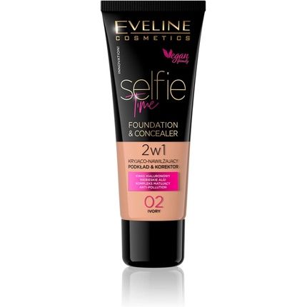 Eveline Cosmetics Selfie Time Covering And Moisturizing Foundation And Concealer